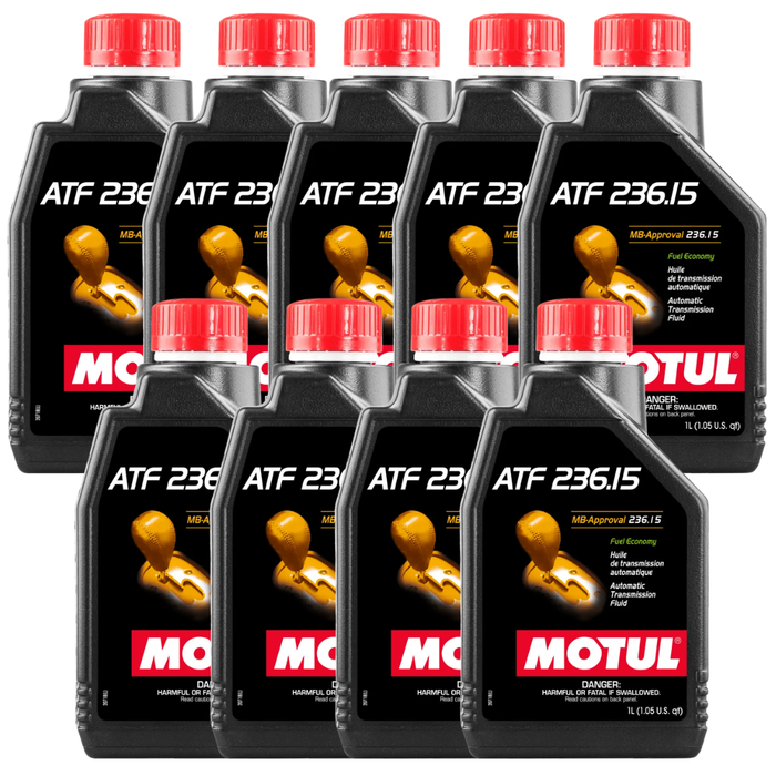Motul ATF 236.15 100% Synthetic Mercedes Automatic Transmission Fluid 1L Pack of 9
