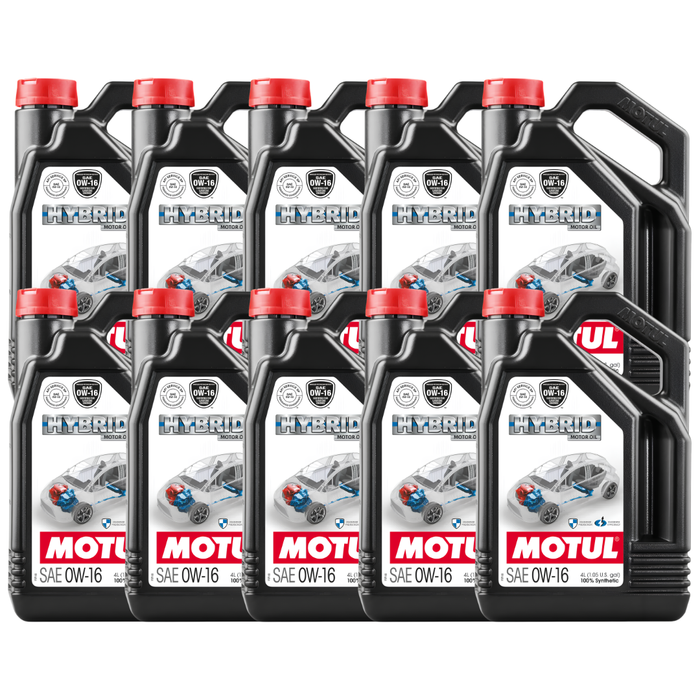 Motul Hybrid 0W-16 100% Synthetic Fuel Economy Hybrid Engine Oil 4L Pack of 10