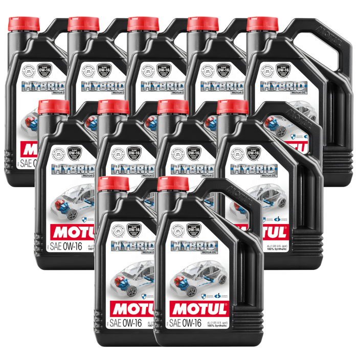 Motul Hybrid 0W-16 100% Synthetic Fuel Economy Hybrid Engine Oil 4L Pack of 11