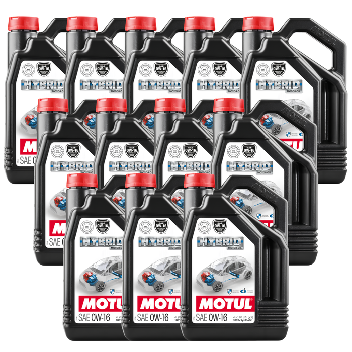 Motul Hybrid 0W-16 100% Synthetic Fuel Economy Hybrid Engine Oil 4L Pack of 12