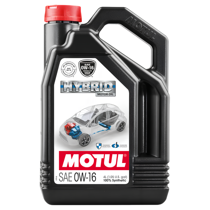 Motul Hybrid 0W-16 100% Synthetic Fuel Economy Hybrid Engine Oil 4L