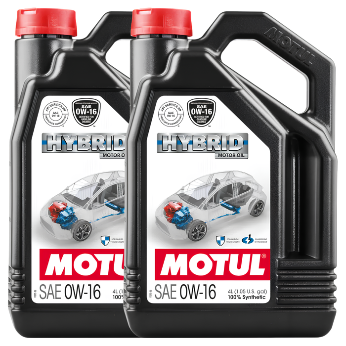 Motul Hybrid 0W-16 100% Synthetic Fuel Economy Hybrid Engine Oil 4L Pack of 2