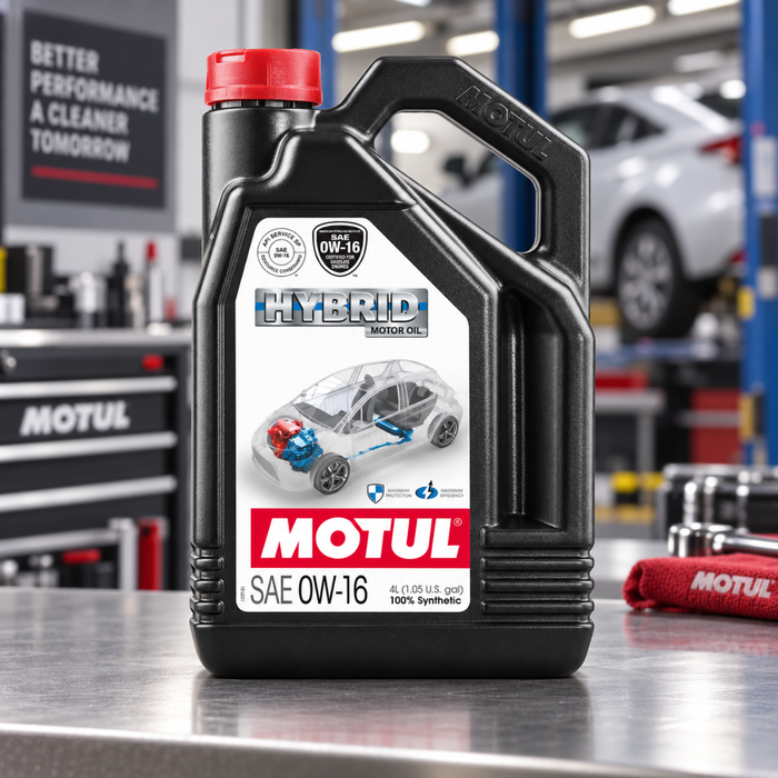 Motul Hybrid 0W-16 100% Synthetic Fuel Economy Hybrid Engine Oil 4L Pack of 7