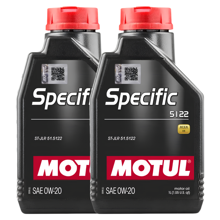 Motul Specific 5122 0W-20 100% Synthetic Fuel Economy JLR Engine Oil 1L Pack of 2
