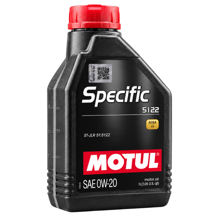 Motul Specific 5122 0W-20 100% Synthetic Fuel Economy JLR Engine Oil 1L Pack of 4