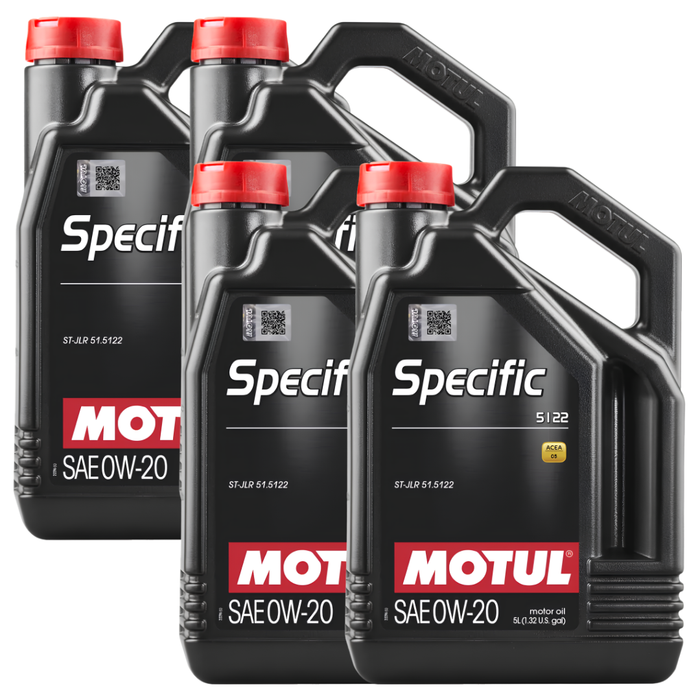 Motul Specific 5122 0W-20 Synthetic Jaguar Land Rover Engine Oil 5L Pack of 4