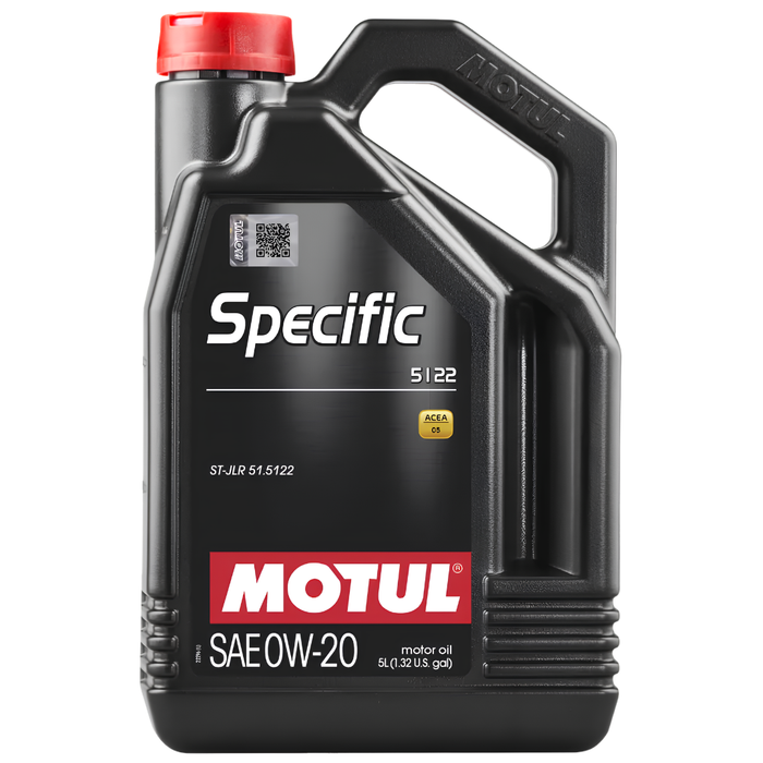 Motul Specific 5122 0W-20 Synthetic Jaguar Land Rover Engine Oil 5L Pack of 9