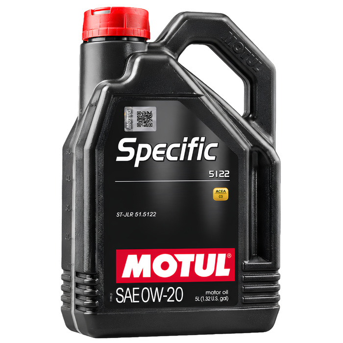 Motul Specific 5122 0W-20 Synthetic Jaguar Land Rover Engine Oil 5L Pack of 9