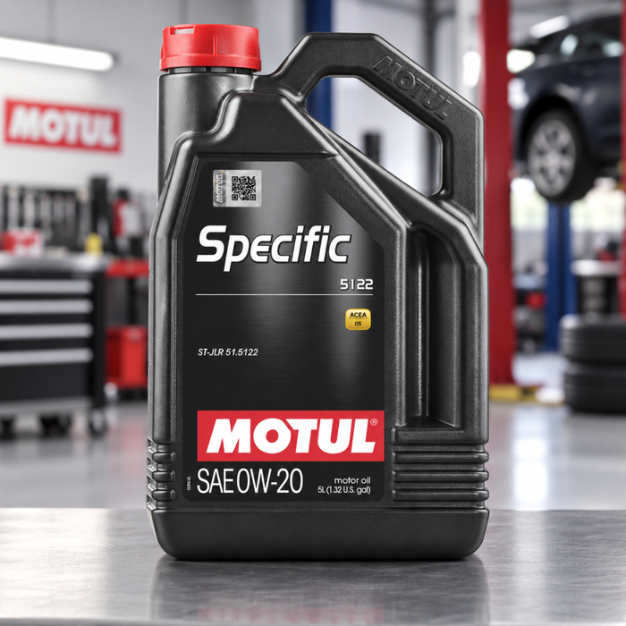 Motul Specific 5122 0W-20 Synthetic Jaguar Land Rover Engine Oil 5L Pack of 9