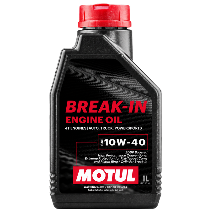 Motul Break-In Engine Oil 10W-40 High-Zinc Mineral Oil 1 Quart Case of 11