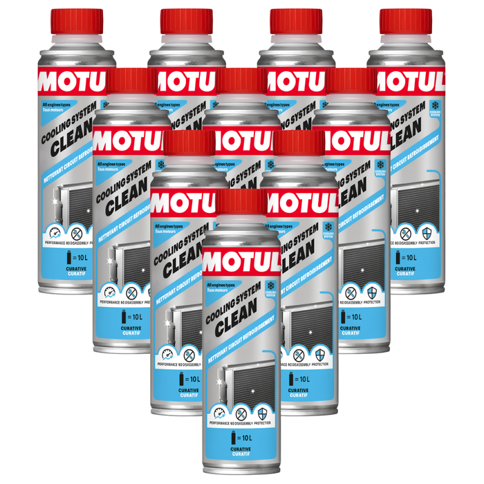 Motul Cooling System Clean Radiator & Cooling Circuit Cleaner 300ml Pack of 10