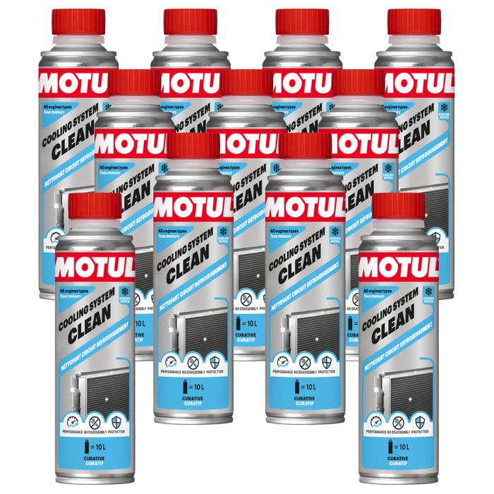 Motul Cooling System Clean Radiator & Cooling Circuit Cleaner 300ml Pack of 11