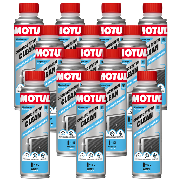 Motul Cooling System Clean Radiator & Cooling Circuit Cleaner 300ml Pack of 12