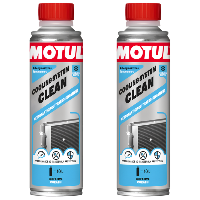 Motul Cooling System Clean Radiator & Cooling Circuit Cleaner 300ml Pack of 2