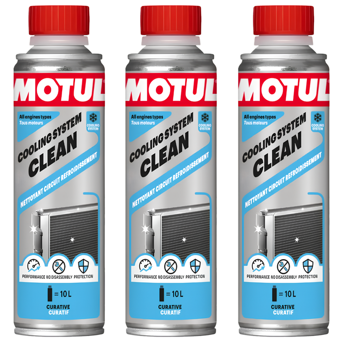Motul Cooling System Clean Radiator & Cooling Circuit Cleaner 300ml Pack of 3