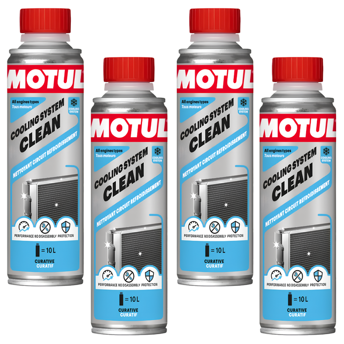 Motul Cooling System Clean Radiator & Cooling Circuit Cleaner 300ml Pack of 4