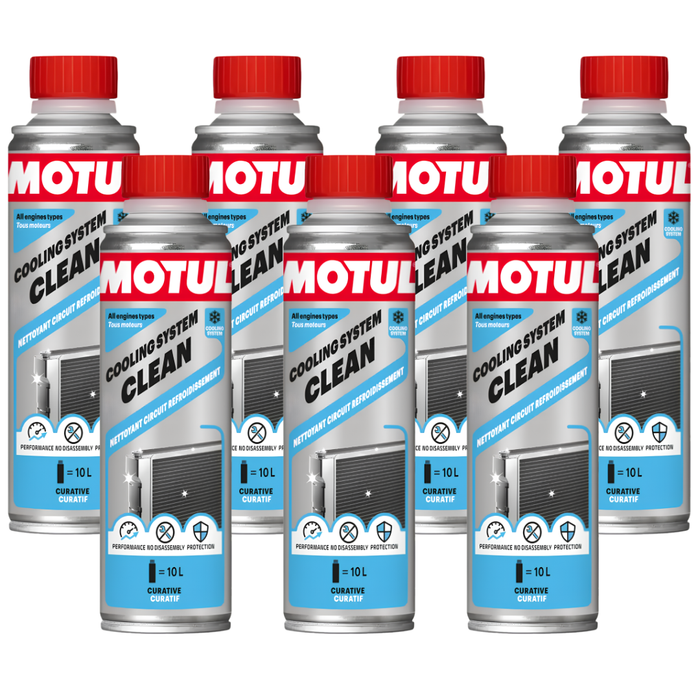 Motul Cooling System Clean Radiator & Cooling Circuit Cleaner 300ml Pack of 7
