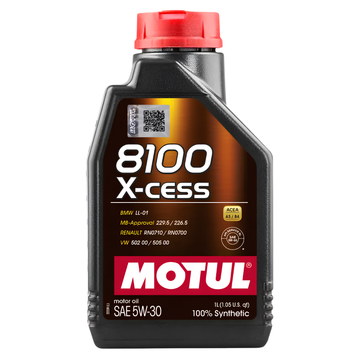 Motul 8100 X-Cess 5W-30 Synthetic Technology Gasoline & Diesel Engine Oil 1L