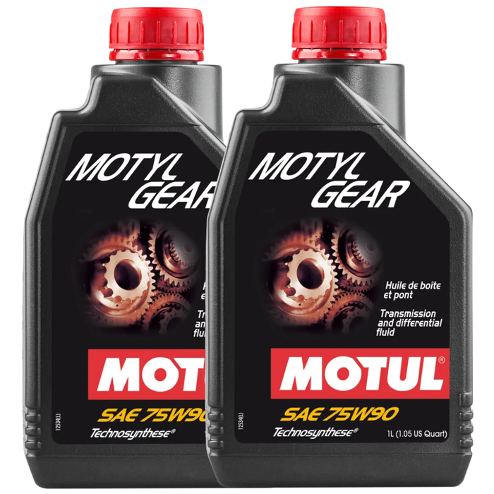 Motul Motylgear 75W-90 Technosynthese GL-4 GL-5 Manual Gear Oil 1L Pack of 2