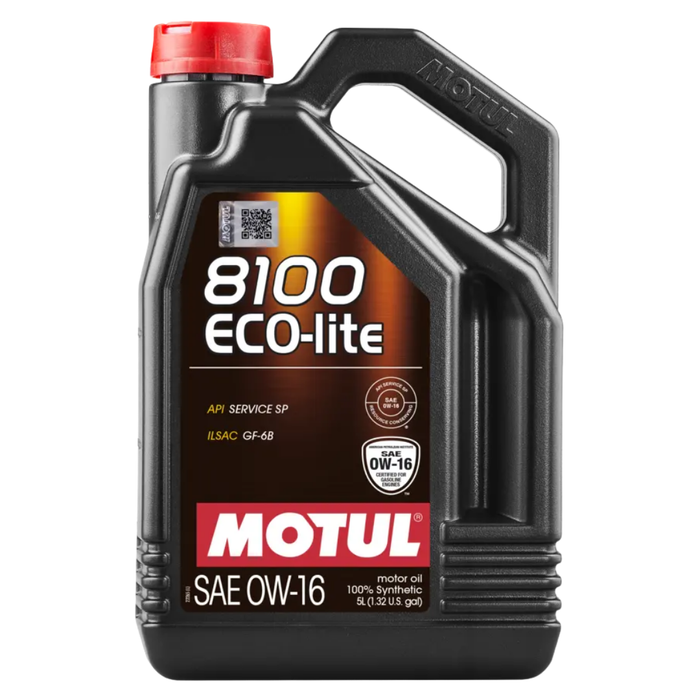 Motul 8100 ECO-LITE 0W-16 Full Synthetic Fuel Economy Engine Oil 5 Liter