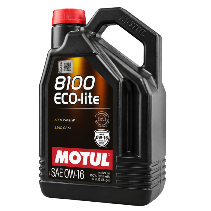 Motul 8100 ECO-LITE 0W-16 Full Synthetic Fuel Economy Engine Oil 5 Liter