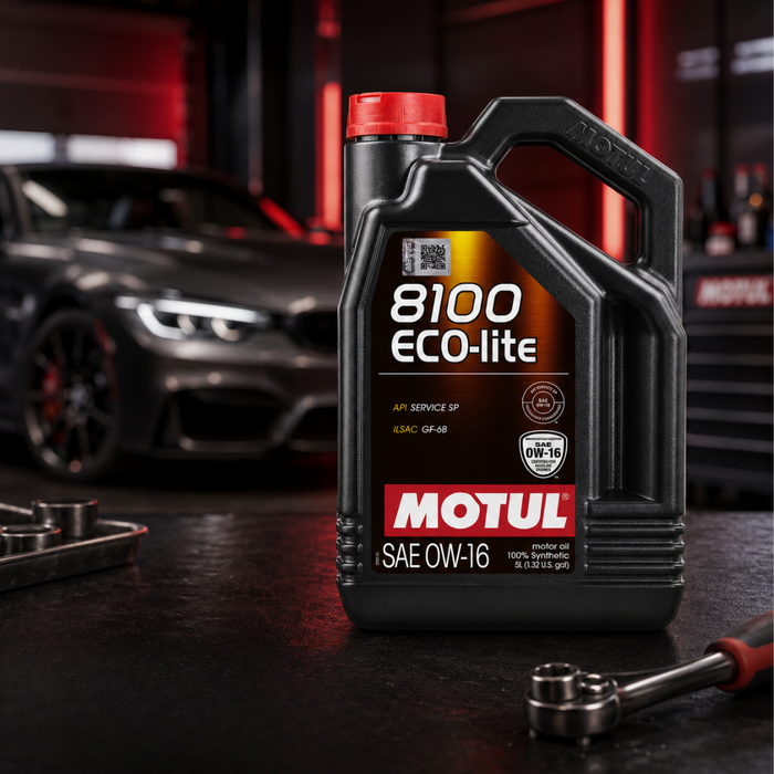 Motul 8100 ECO-LITE 0W-16 Full Synthetic Fuel Economy Engine Oil 5 Liter