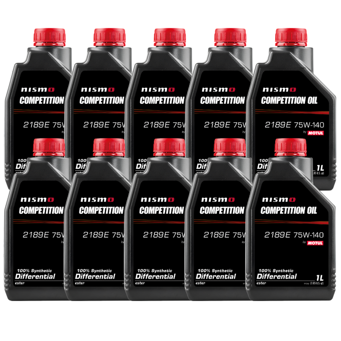 Motul NISMO Competition Oil 2189E 75W-140 Synthetic LSD Differential Oil 1L Pack of 10