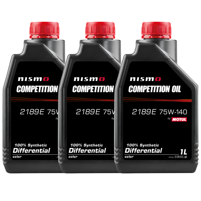 Motul NISMO Competition Oil 2189E 75W-140 Synthetic LSD Differential Oil 1L Pack of 3