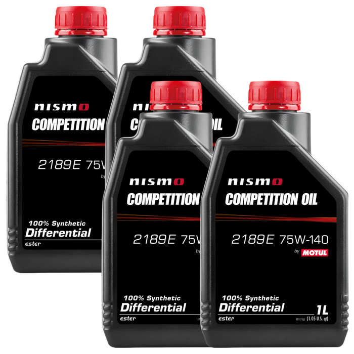 Motul NISMO Competition Oil 2189E 75W-140 Synthetic LSD Differential Oil 1L Pack of 4