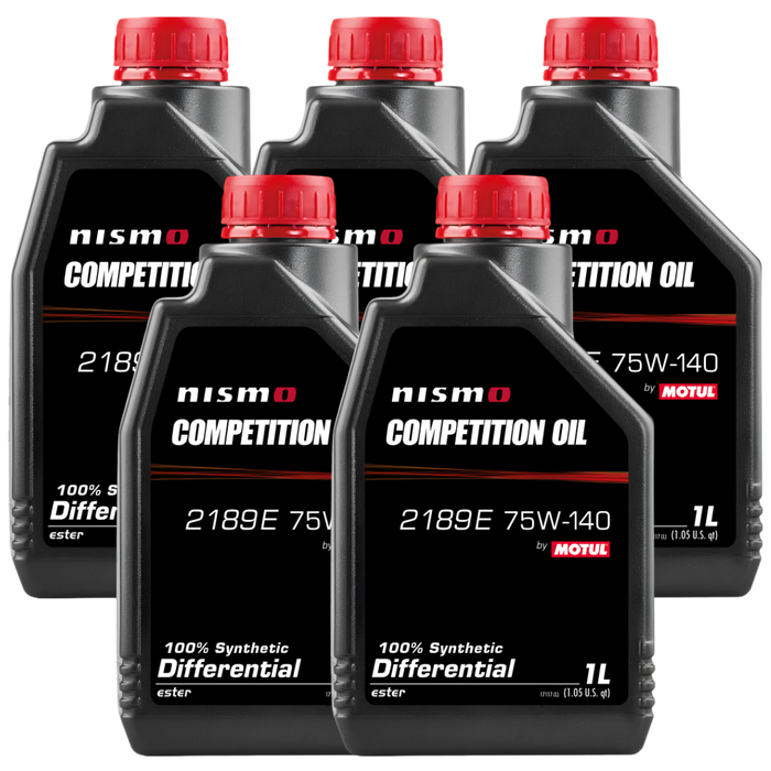 Motul NISMO Competition Oil 2189E 75W-140 Synthetic LSD Differential Oil 1L Pack of 5
