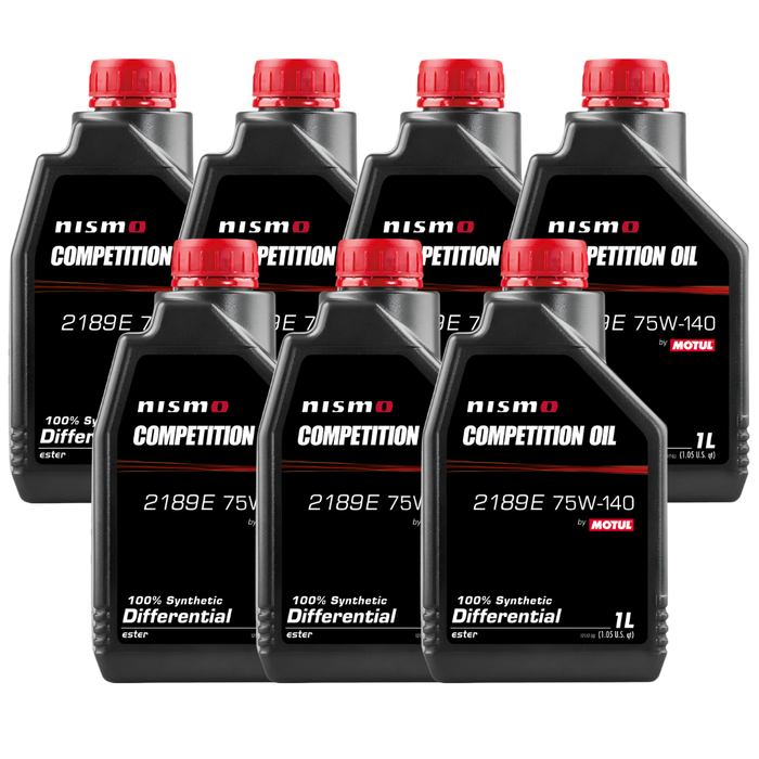 Motul NISMO Competition Oil 2189E 75W-140 Synthetic LSD Differential Oil 1L Pack of 7