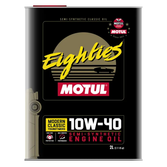 Motul Classic Eighties 10W-40 Semi-Synthetic Classic Engine Oil 2 Liter