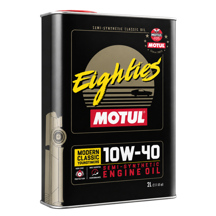 Motul Classic Eighties 10W-40 Semi-Synthetic Classic Engine Oil 2 Liter
