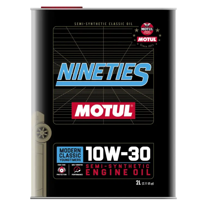 Motul Classic Nineties 10W-30 Semi-Synthetic Classic Engine Oil 2 Liter