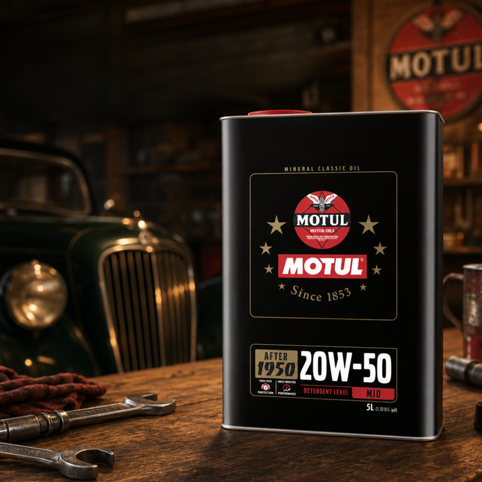 Motul Classic Performance 20W-50 Mineral High-Zinc Engine Oil 5 Liter