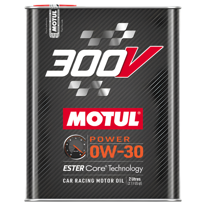 Motul 300V Power 0W-30 100% Synthetic Ester Core Racing Engine Oil 2L Pack of 2