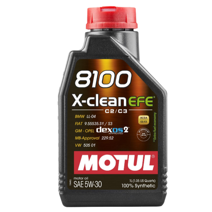 Motul 8100 X-CLEAN EFE 5W-30 Full Synthetic Mid-SAPS Engine Oil 5 Liter