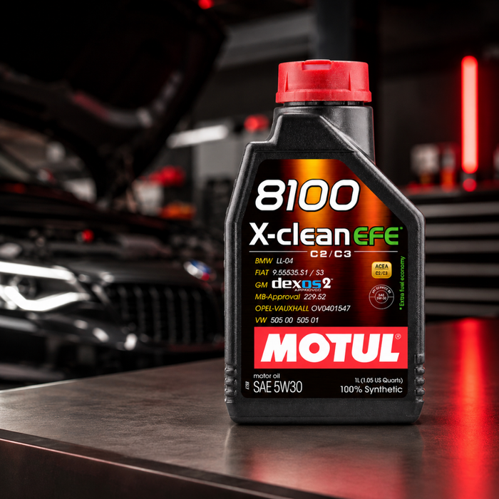 Motul 8100 X-CLEAN EFE 5W-30 Full Synthetic Mid-SAPS Engine Oil 5 Liter