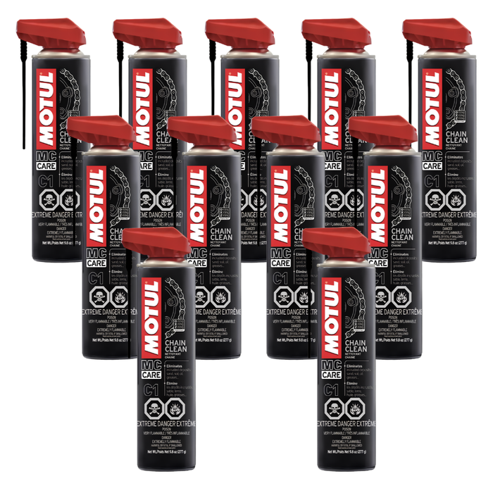 Motul MC Care C1 Chain Clean Motorcycle Chain Cleaner 400ml Pack of 11