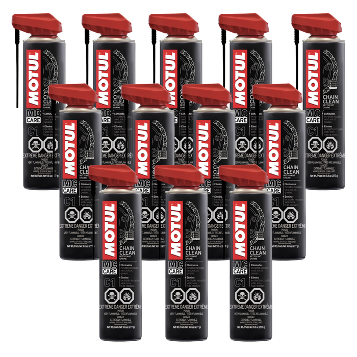 Motul MC Care C1 Chain Clean Motorcycle Chain Cleaner 400ml Pack of 12