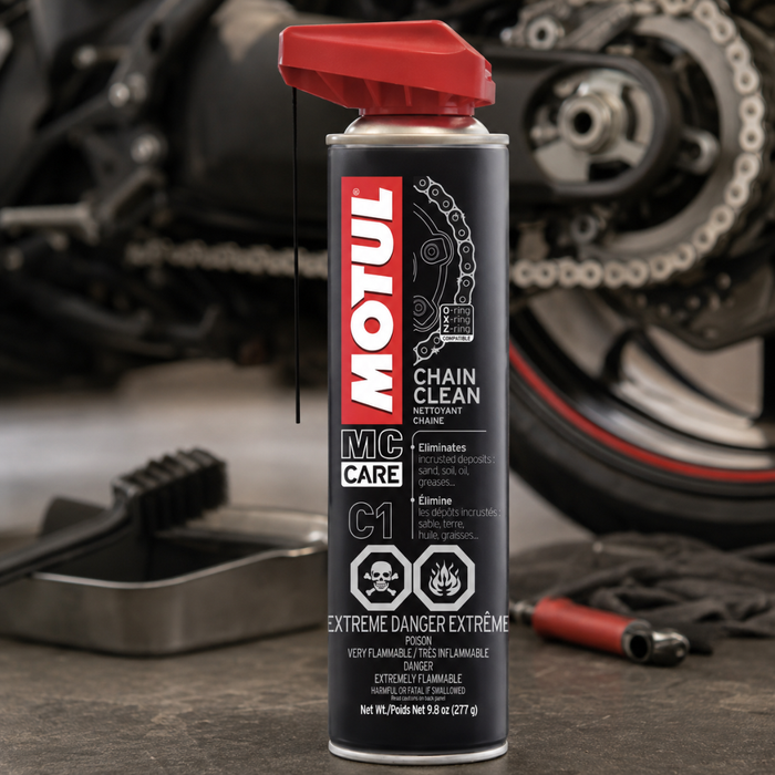 Motul MC Care C1 Chain Clean Motorcycle Chain Cleaner 400ml Pack of 2