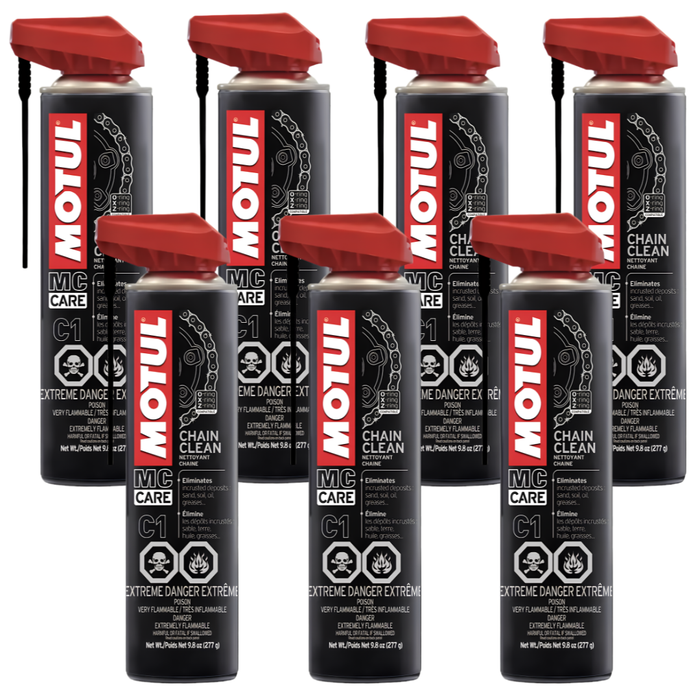 Motul MC Care C1 Chain Clean Motorcycle Chain Cleaner 400ml Pack of 7
