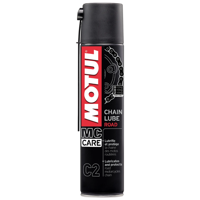 Motul MC Care C2 Chain Lube Road Motorcycle Chain Lubricant 400ml Pack of 2