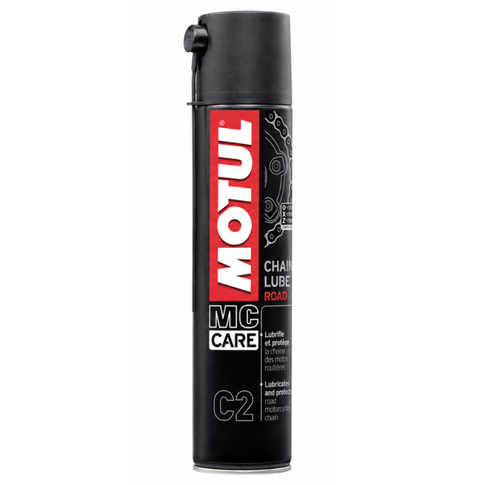 Motul MC Care C2 Chain Lube Road Motorcycle Chain Lubricant 400ml Pack of 2