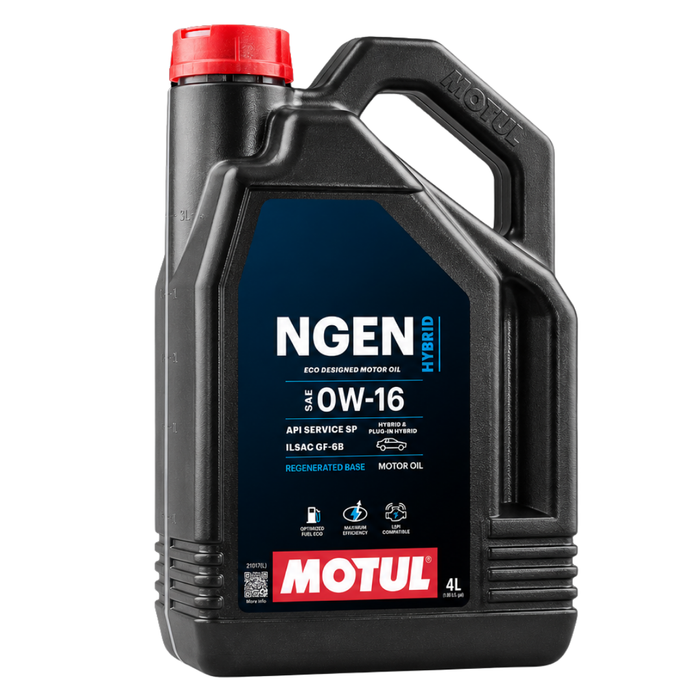 Motul NGEN HYBRID 0W-16 Sustainable Synthetic Blend Engine Oil 4 Liter
