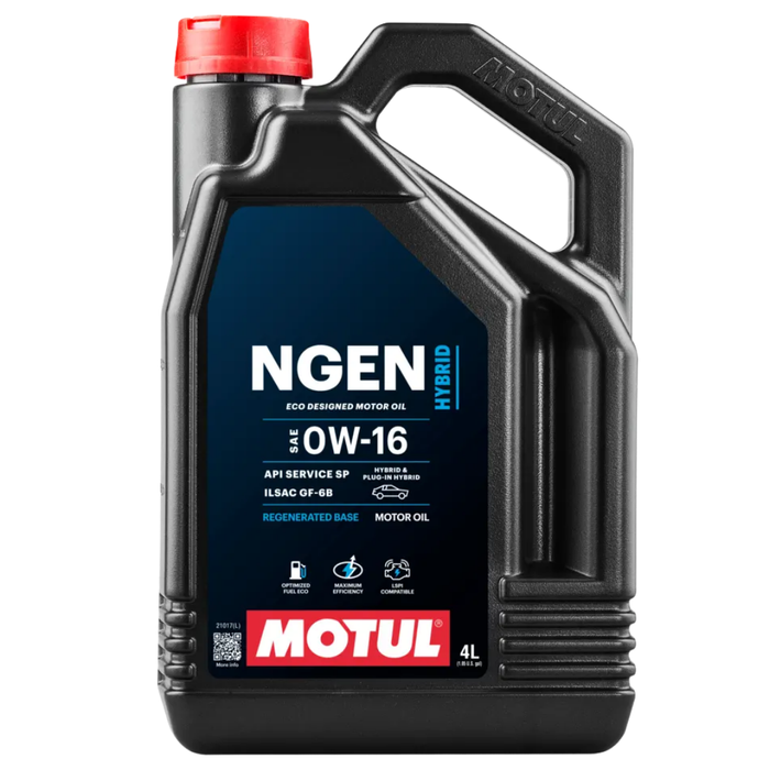 Motul NGEN HYBRID 0W-16 Sustainable Synthetic Blend Engine Oil 4 Liter