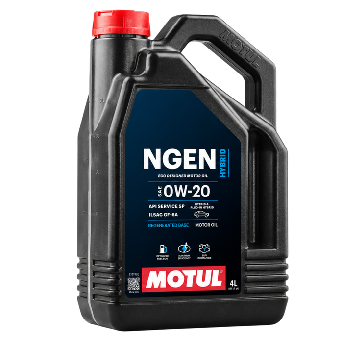 Motul NGEN HYBRID 0W-20 Sustainable Synthetic Blend Engine Oil 4 Liter