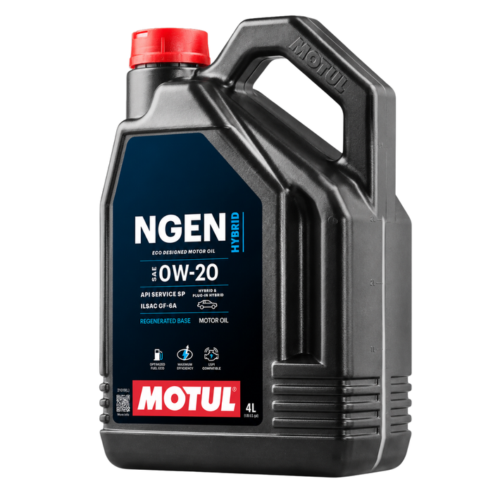 Motul NGEN HYBRID 0W-20 Sustainable Synthetic Blend Engine Oil 4 Liter