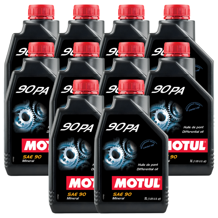 Motul 90 PA SAE 90 Mineral Limited Slip Differential Gear Oil 1L Pack of 10