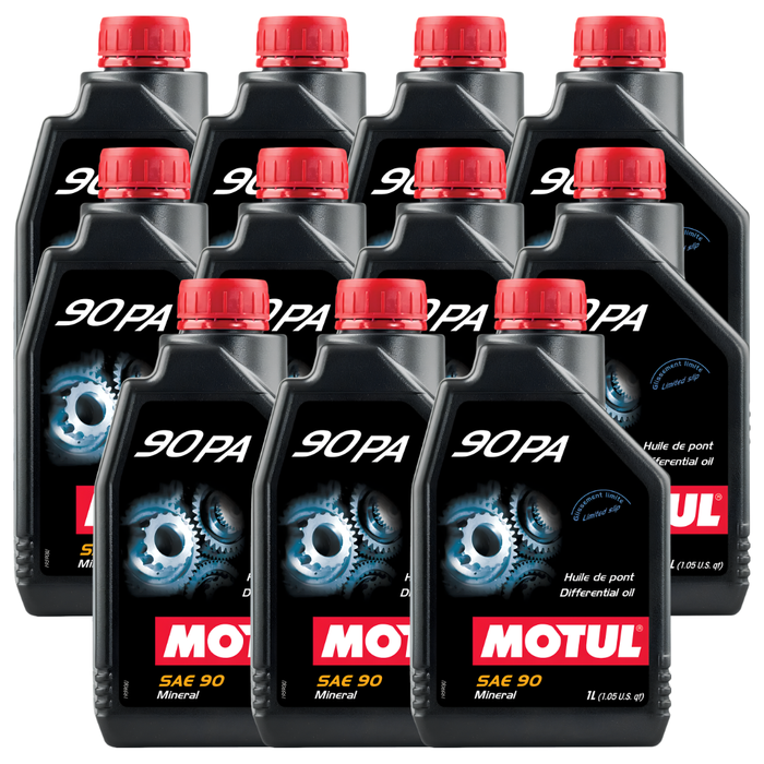 Motul 90 PA SAE 90 Mineral Limited Slip Differential Gear Oil 1L Pack of 11